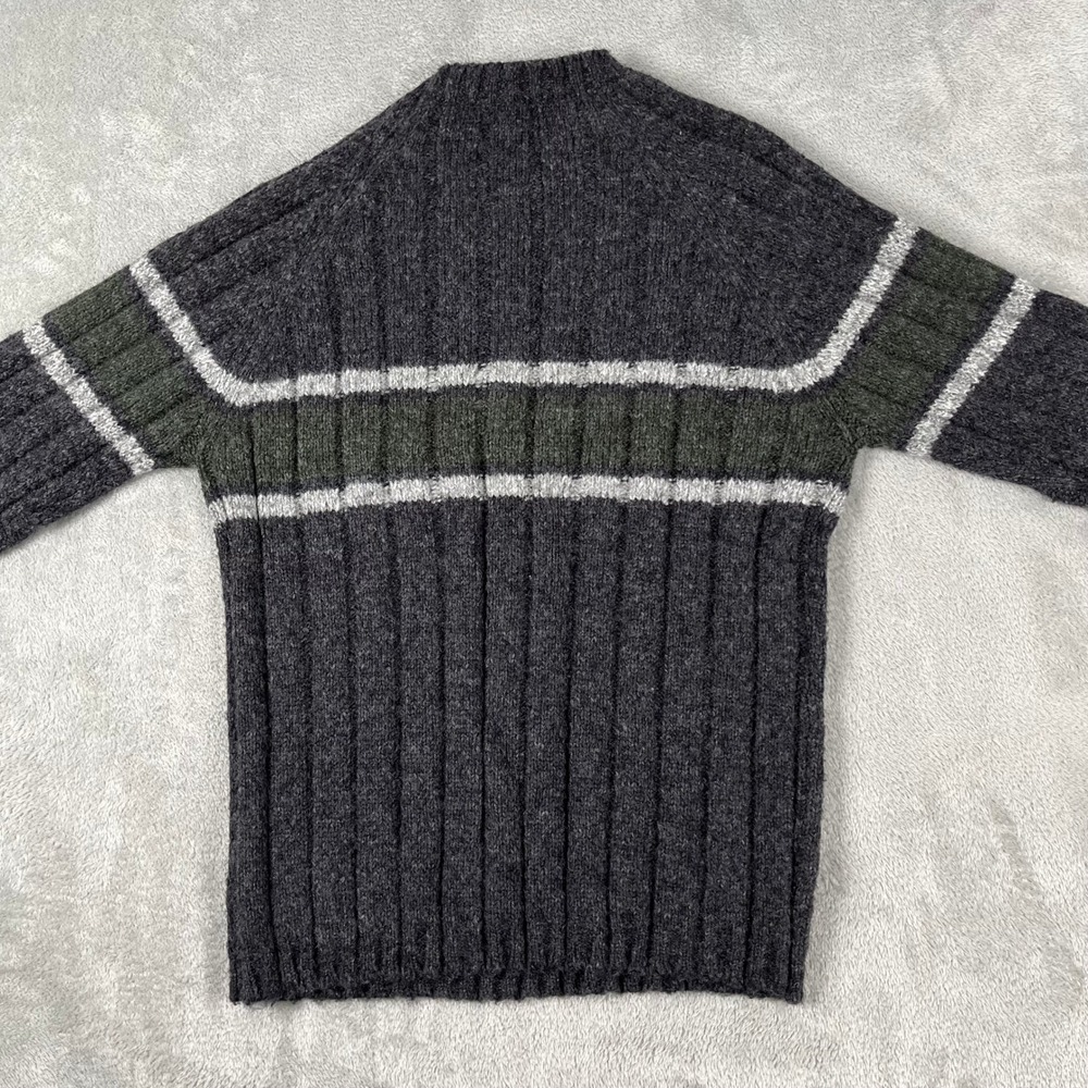 Concrete Mix Sweater L Grandpa 90s Minimalist Dad Style Old Money Preppy Hipster - Picture 7 of 8